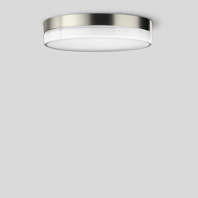 Bega Plafond- en wandarmatuur, voor binnentoepassing, edelstaal 3000 K