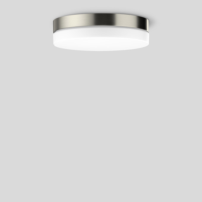 Bega Plafond- en wandarmatuur, voor binnentoepassing, edelstaal 3000 K