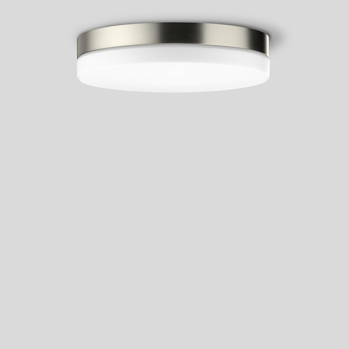 Bega Plafond- en wandarmatuur, voor binnentoepassing, edelstaal 3000 K