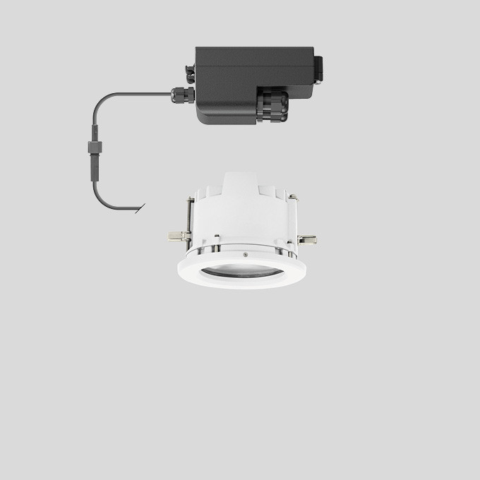 Bega Plafondinbouw-Diepstraler, voor binnen- en buiten, wit 3000 K