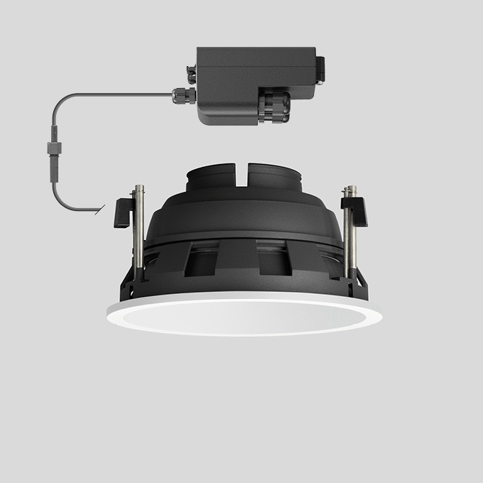 Bega Plafondinbouw-Diepstraler, voor binnen- en buiten, wit 3000 K
