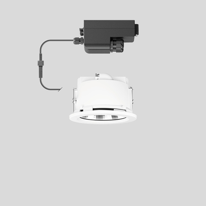 Bega Plafondinbouw-Diepstraler, voor binnen- en buiten, wit 3000 K