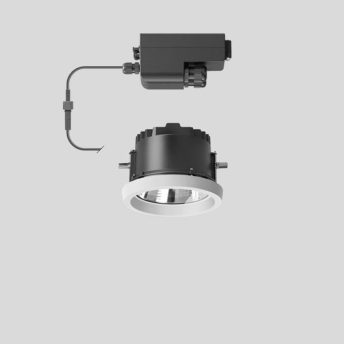 Bega Plafondinbouw-Diepstraler, voor binnen- en buiten, wit 4000 K