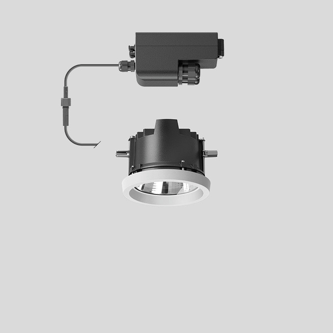 Bega Plafondinbouw-Diepstraler, voor binnen- en buiten, wit 4000 K