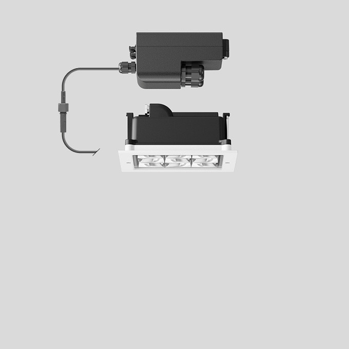 Bega Plafondinbouw-Diepstraler, voor binnen- en buiten, wit 4000 K