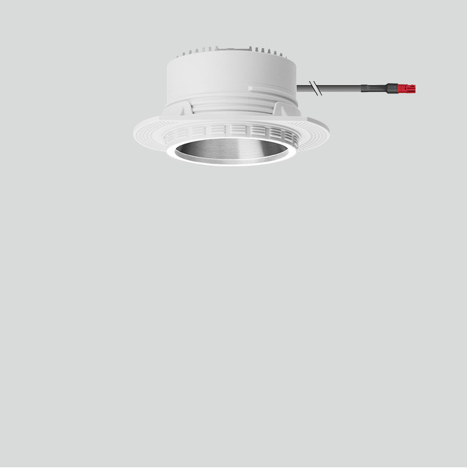 Bega Plafondinbouw-Diepstraler, voor binnentoepassing, fluweelwit 3000 K