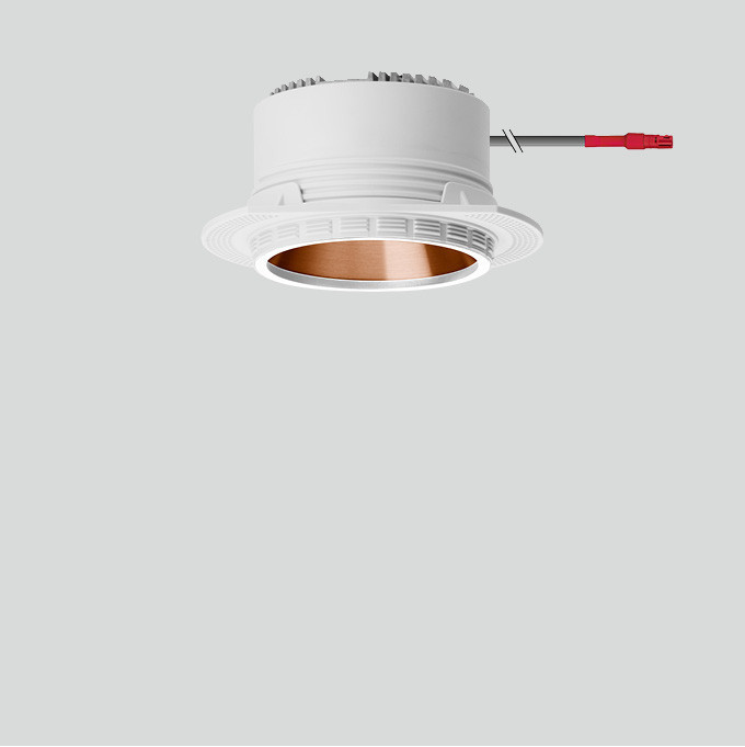 Bega Plafondinbouw-Diepstraler, voor binnentoepassing, fluweelwit 3000 K