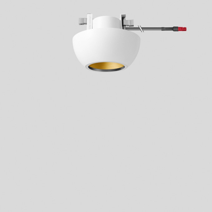 Bega Plafondinbouw-Diepstraler voor binnentoepassing, fluweelwit 3000 K