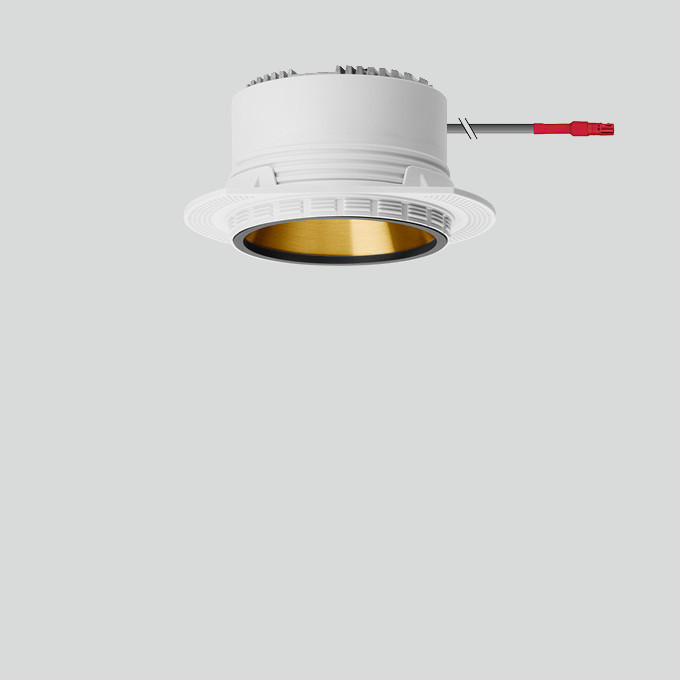 Bega Plafondinbouw-Diepstraler, voor binnentoepassing, fluweelzwaart 3000 K