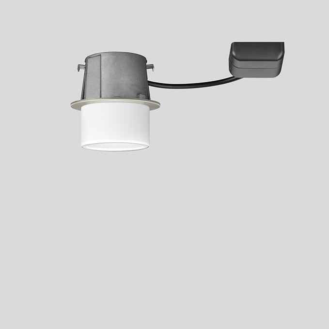 Bega Plafondinbouwarmatuur Voor binnentoepassing, edelstaal 3000 K