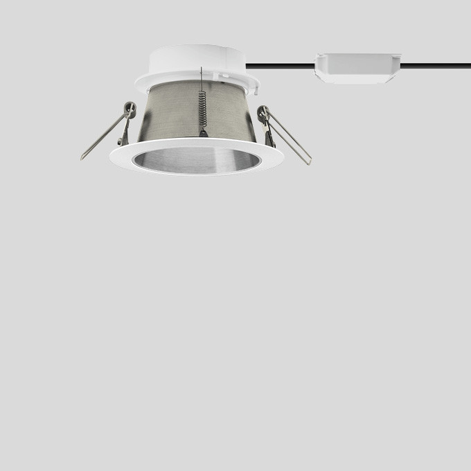 Bega Plafondinbouwarmatuur, voor binnentoepassing, fluweelwit 3000 K