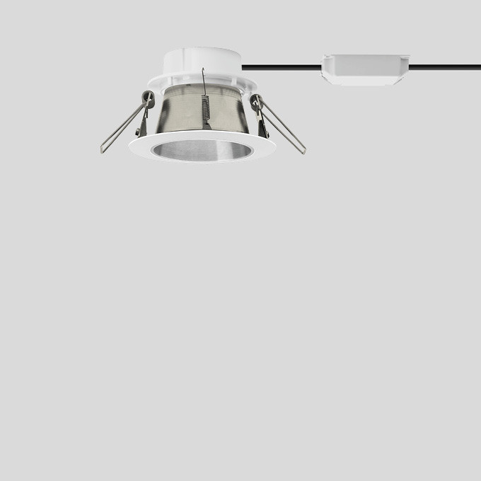 Bega Plafondinbouwarmatuur, voor binnentoepassing, fluweelwit 3000 K