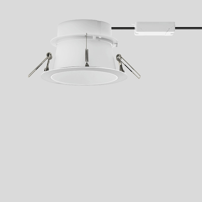 Bega Plafondinbouwarmatuur, voor binnentoepassing, fluweelwit 3000 K