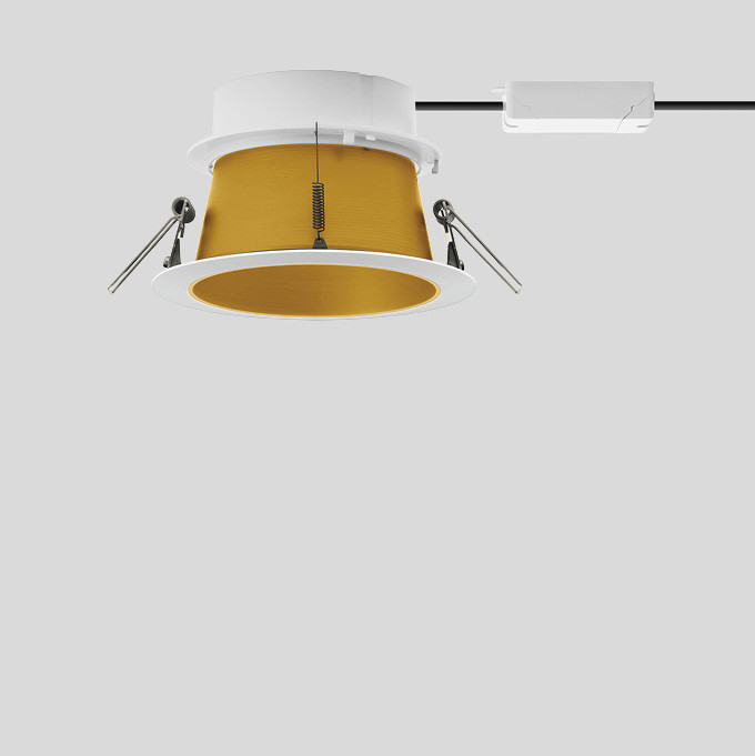 Bega Plafondinbouwarmatuur, voor binnentoepassing, fluweelwit 3000 K