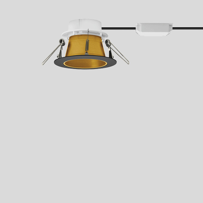 Bega Plafondinbouwarmatuur, voor binnentoepassing, fluweelzwaart 3000 K