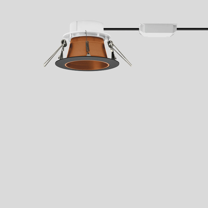 Bega Plafondinbouwarmatuur, voor binnentoepassing, fluweelzwaart 3000 K