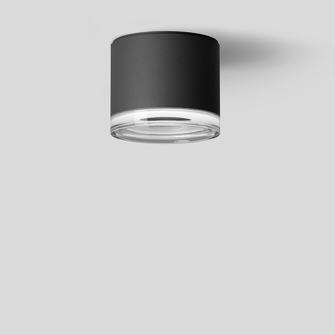 Bega Plafondopbouw-Diepstraler, voor binnen- en buiten, grafiet 3000 K