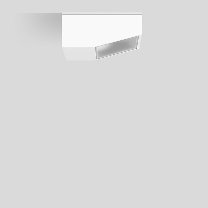 Bega Plafondopbouw-diepstraler voor binnen- en buiten wit 3000K