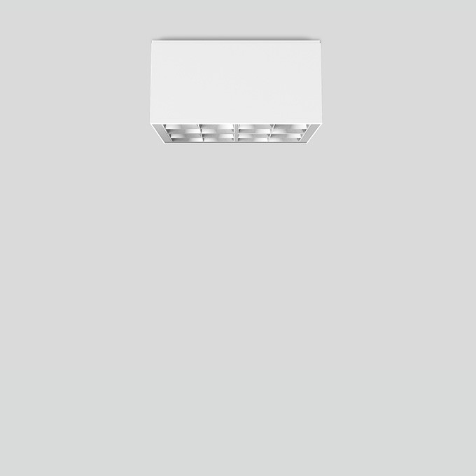 Bega Plafondopbouw-Diepstraler voor binnentoepassing, wit 3000 K