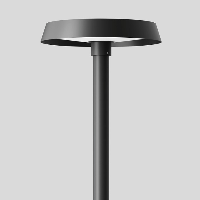 Bega Mastaufsatzleuchte, grafit 4000 K