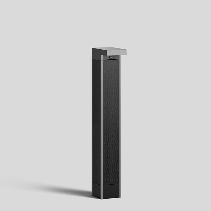 Bega Pollerleuchte, silber · 3000 K