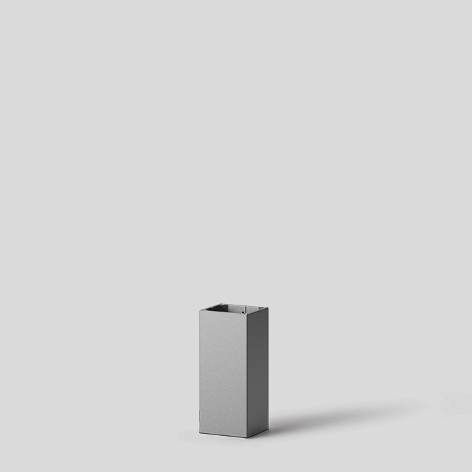 Bega Pollerleuchtenrohr, silber