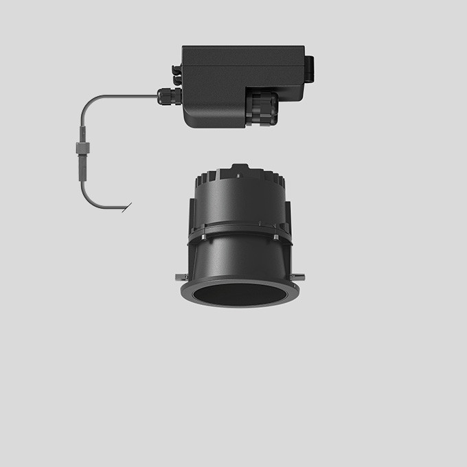 Bega Deckeneinbau-Tiefstrahler, FÜR den innen- & außenbereich, grafit 3000