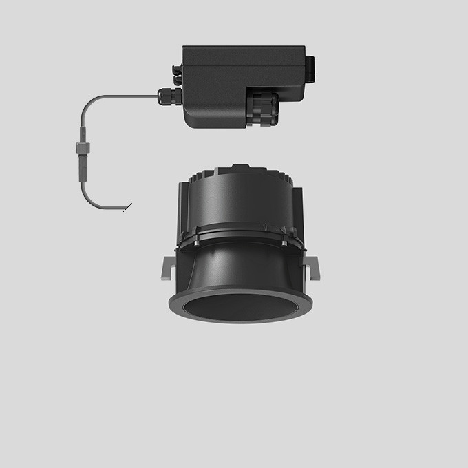 Bega Deckeneinbau-Tiefstrahler, FÜR den innen- & außenbereich, grafit 3000