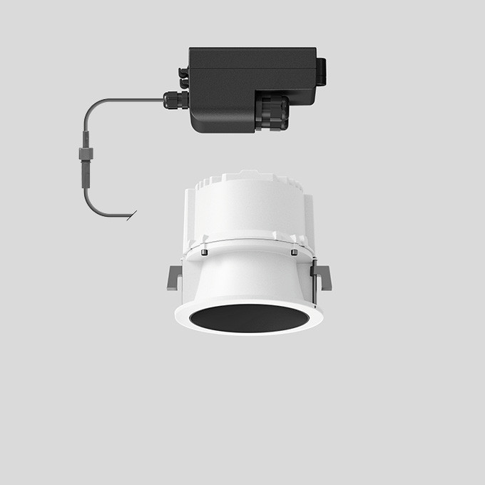 Bega Deckeneinbau-Tiefstrahler, FÜR den innen- & außenbereich, weiß 3000 K