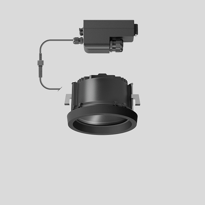 Bega Deckeneinbauleuchte, FÜR den innen- & außenbereich, grafit 3000 K