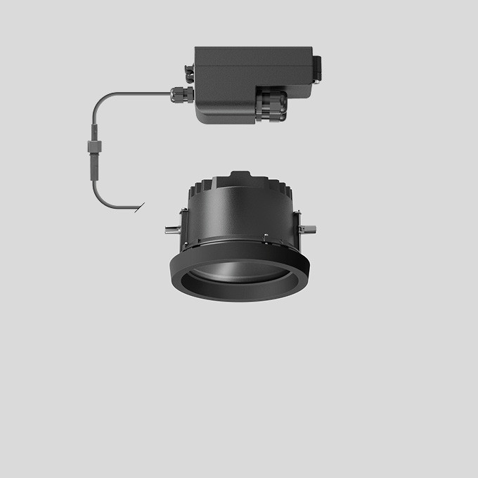 Bega Deckeneinbauleuchte, FÜR den innen- & außenbereich, grafit 4000 K