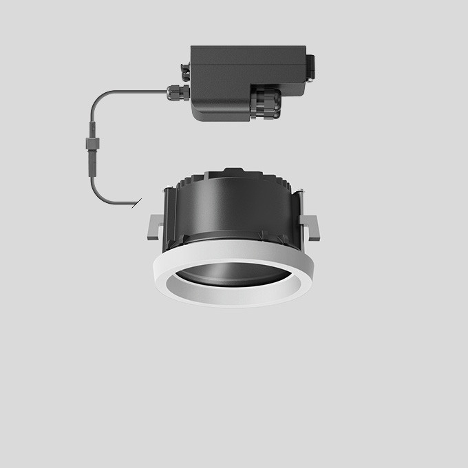 Bega Deckeneinbauleuchte, FÜR den innen- & außenbereich, weiß 4000 K