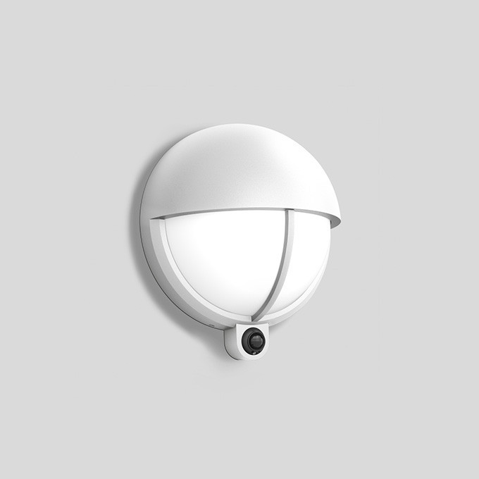 Bega Wandarmatuur, met pir- en lichtsensor, wit 4000 K