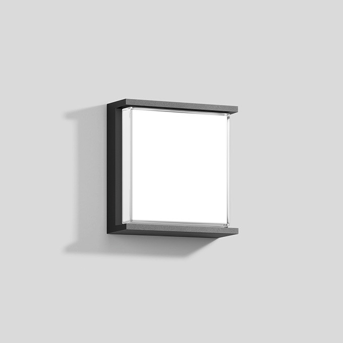 Bega Wandarmatuur voor binnen- en buiten grafiet 3000K