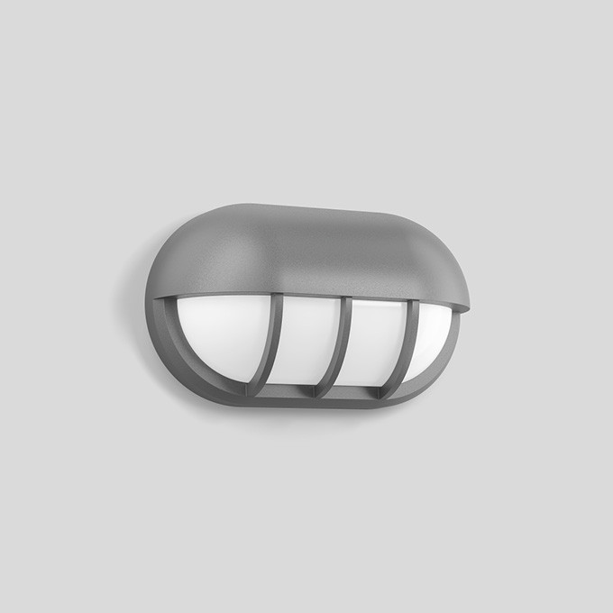 Bega Wandarmatuur, voor binnen- en buiten, zilver 3000 K