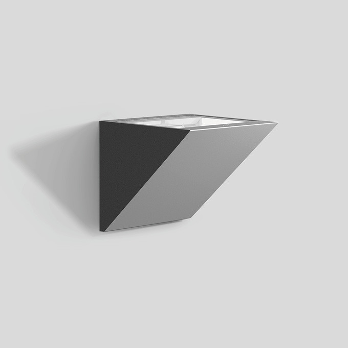 Bega Wandarmatuur, voor binnen- en buiten, zilver 3000 K