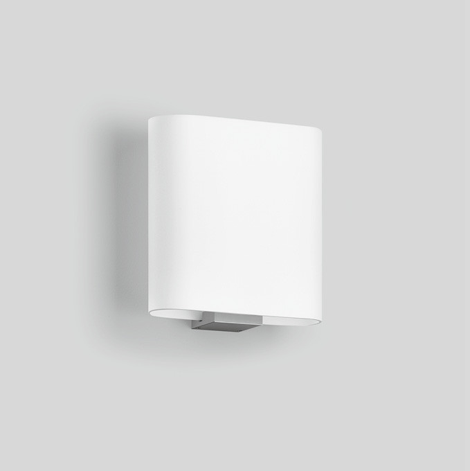 Bega Wandarmatuur, voor binnentoepassing, aluminium mat 3000 K