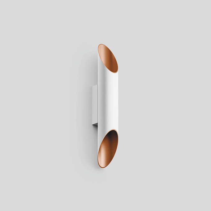 Bega Wandarmatuur, voor binnentoepassing, fluweelwit 3000 K