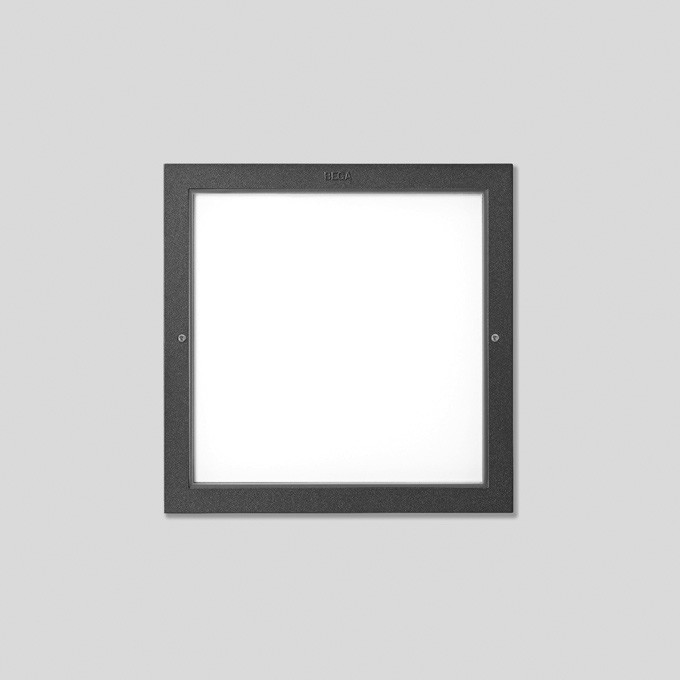 Bega Wandeinbauleuchte Notlichtfkt., FÜR den innen- & außenbereich, grafit