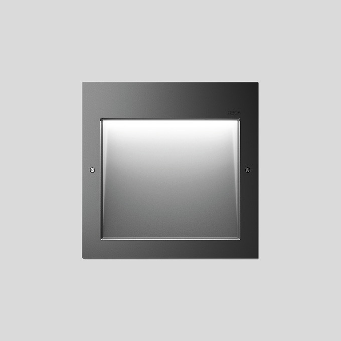 Bega Wandinbouwarmatuur, voor binnen- en buiten, grafiet 3000 K