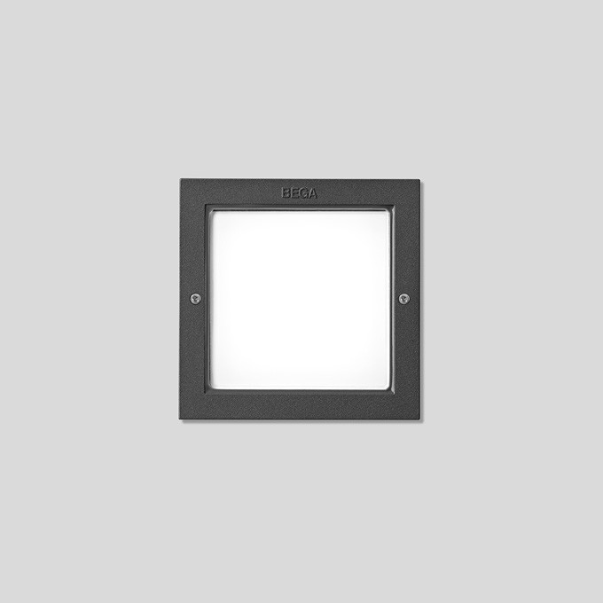 Bega Wandinbouwarmatuur, voor binnen- en buiten, grafiet 3000 K