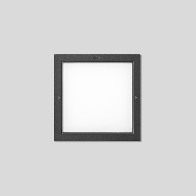 Bega Wandinbouwarmatuur, voor binnen- en buiten, grafiet 3000 K