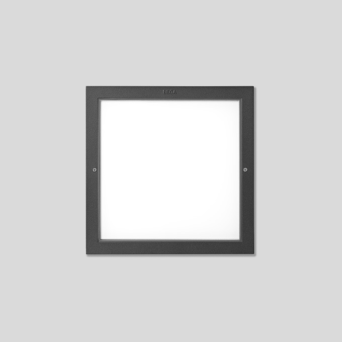 Bega Wandinbouwarmatuur, voor binnen- en buiten, grafiet 3000 K