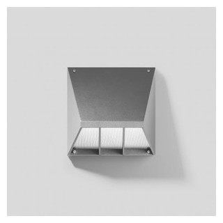 Bega Wandopbouw zilver armatuur led 3000K 34W 3556LM 280MM ip65 22260a