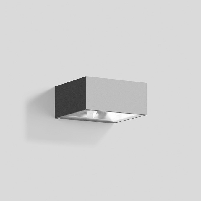 Bega Wandstraler, voor binnen- en buiten, zilver · 3000 K