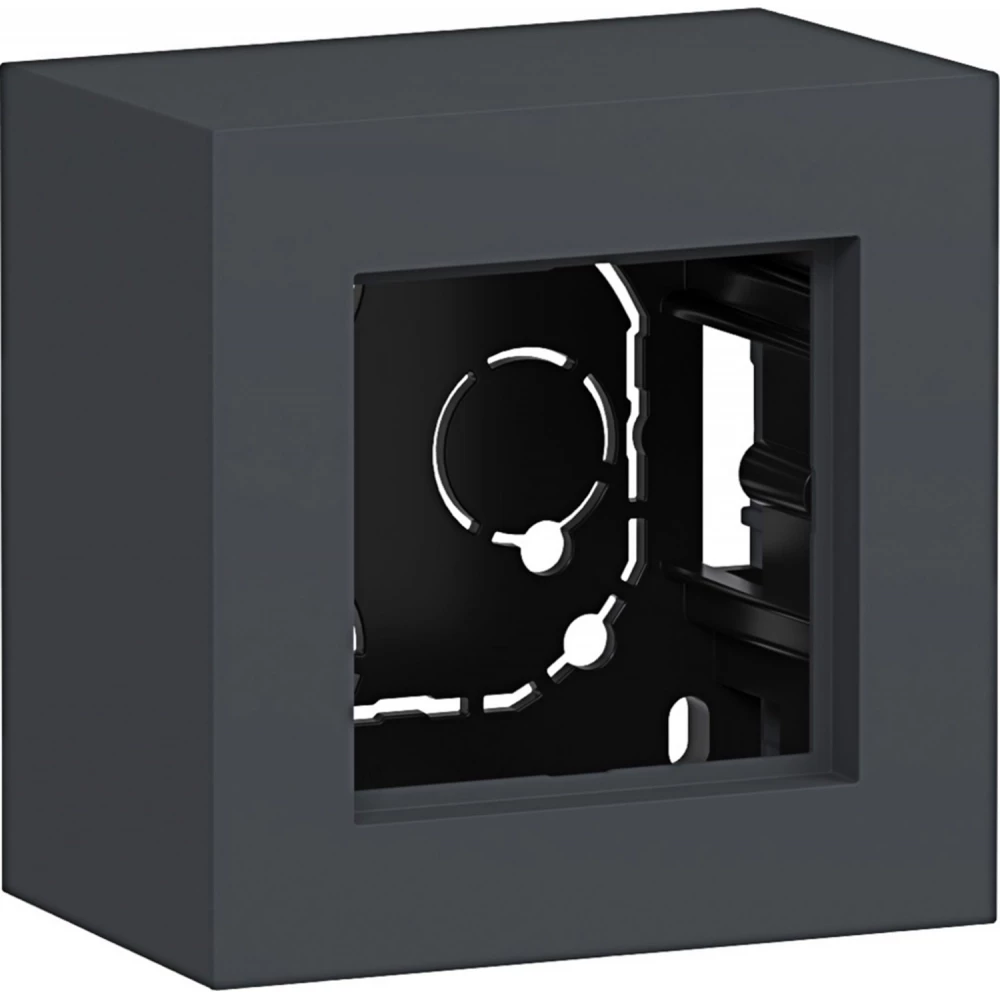 Behuizing, 1-voudig, hoog design, opbouw, A.8, antraciet