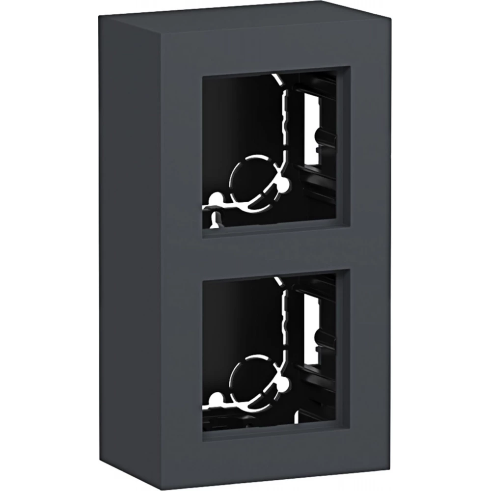 Behuizing, 2-voudig, hoog design, opbouw, A.8, antraciet