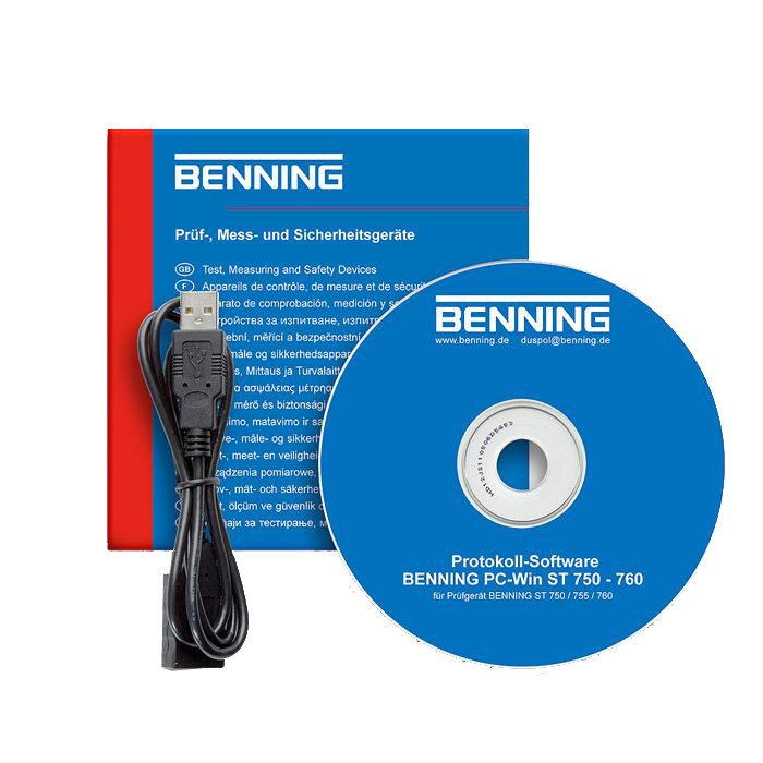 Benning Onderdelen voor meet en regelinstru Software PC-win ST 750-760 de/GB
