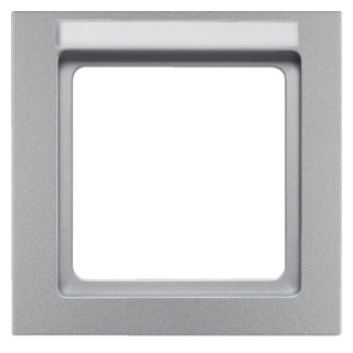 Berker Q.3 afdekraam 1V horizontaal en verticaal aluminium ip20