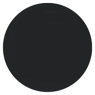 Hager Berker Berker R.1/R.3/R.8 tastafdekking 1-voudig zwart glanzend